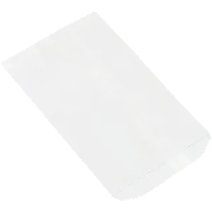 6 1/4 x 9 1/4" White Flat Merchandise Bags