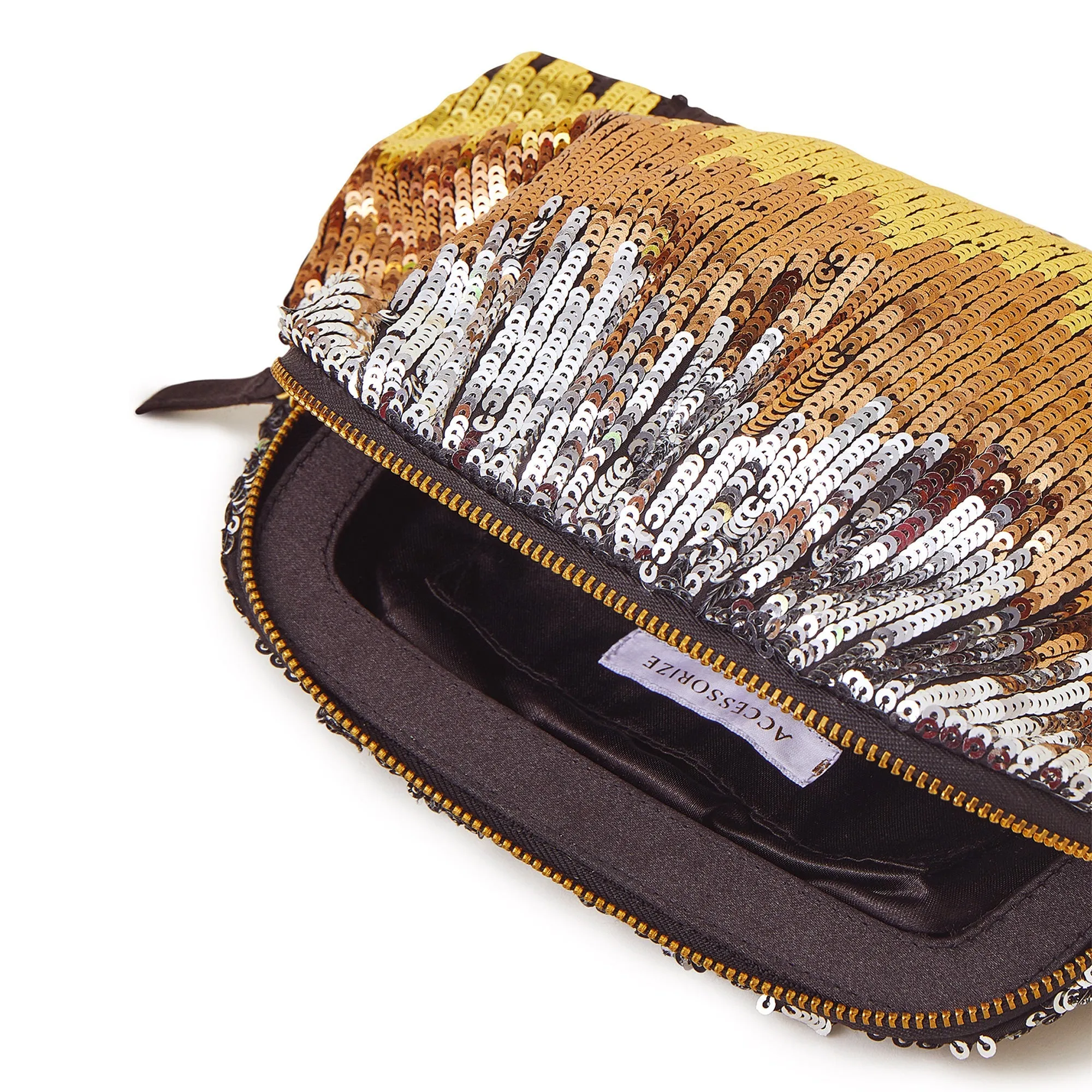 Accessorize London Women's Multi Ombre Sequin Clutch