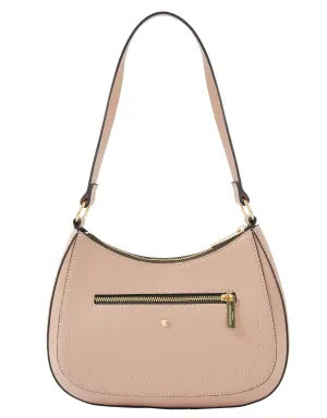 Accessorize London women's Pink Jenna Shoulder Zip Bag