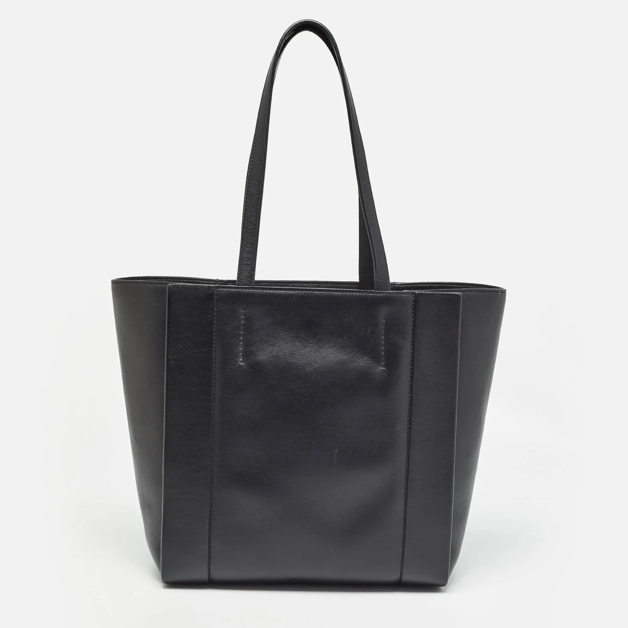 ALEXANDER MCQUEEN Black/Red Leather Signature Tote