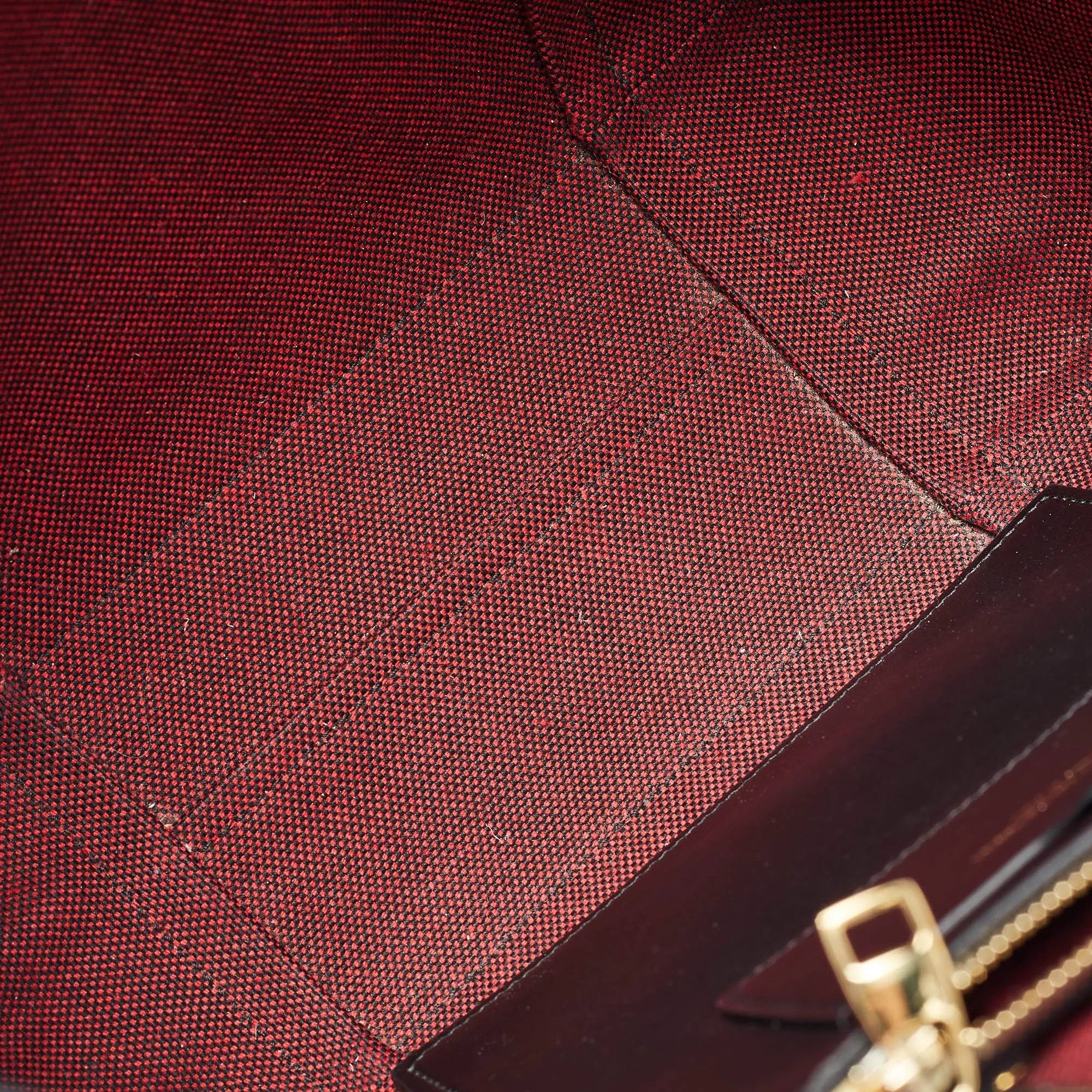 ALEXANDER MCQUEEN Black/Red Leather Signature Tote