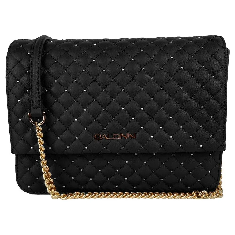 Baldinini Trend Elegant Quilted Calfskin Shoulder Bag