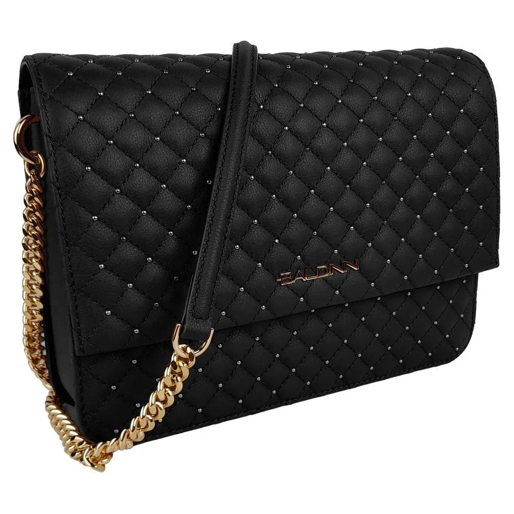 Baldinini Trend Elegant Quilted Calfskin Shoulder Bag