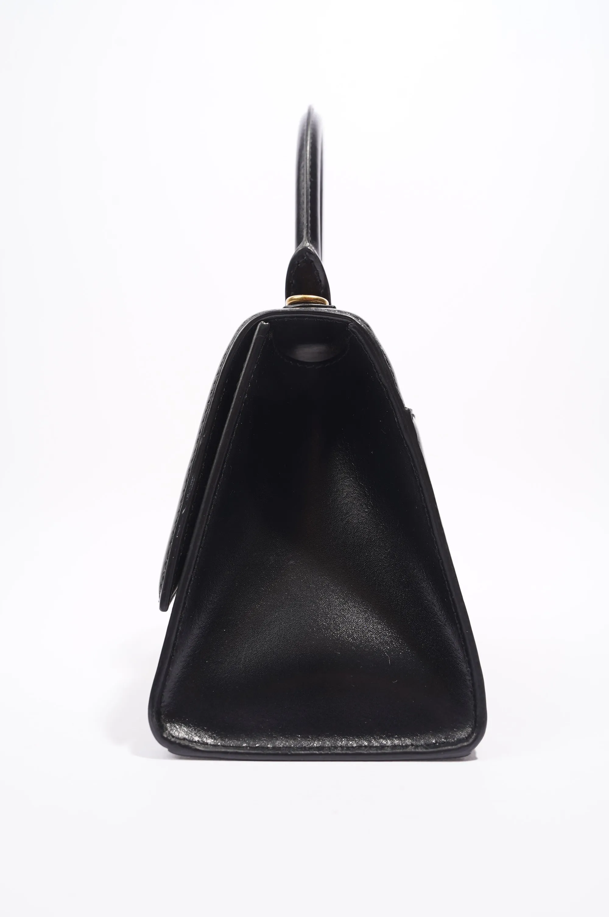 Balenciaga Hourglass Black Leather Small