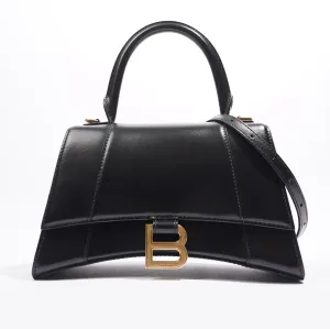 Balenciaga Hourglass Black Leather Small