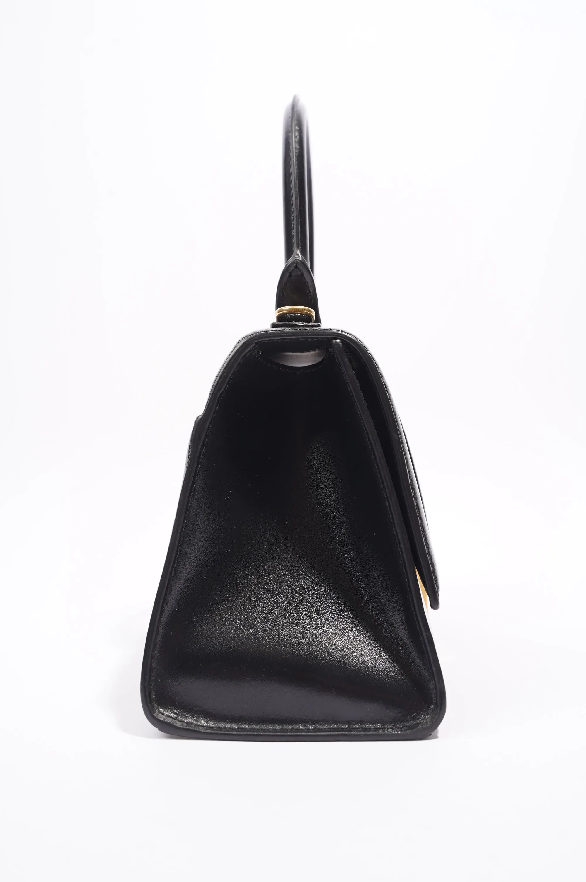 Balenciaga Hourglass Black Leather Small