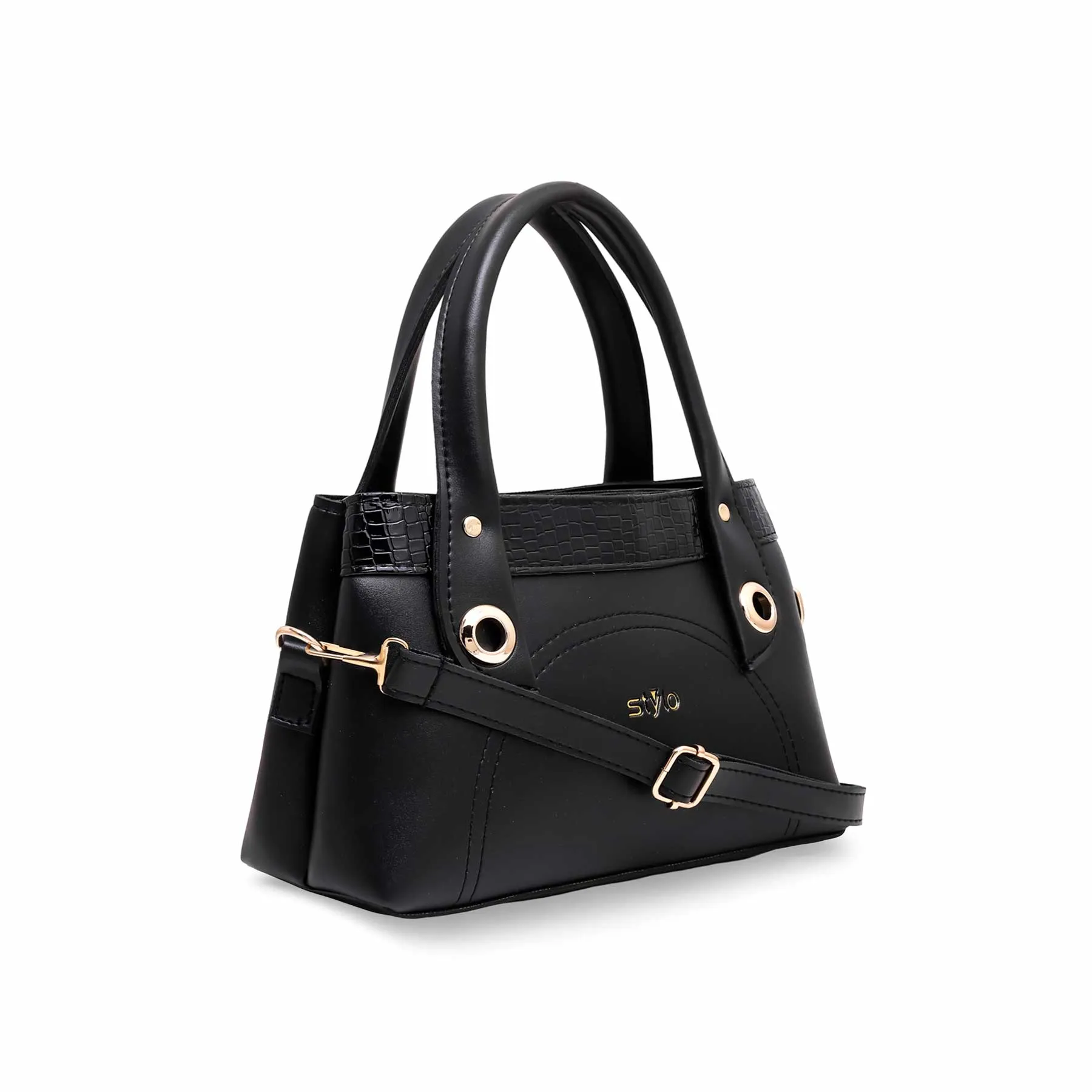 Black Formal Hand Bag P55379