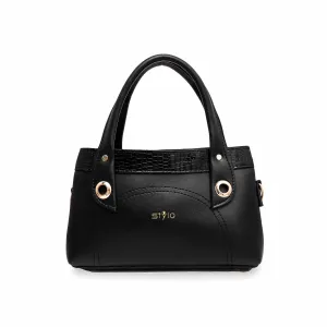 Black Formal Hand Bag P55379