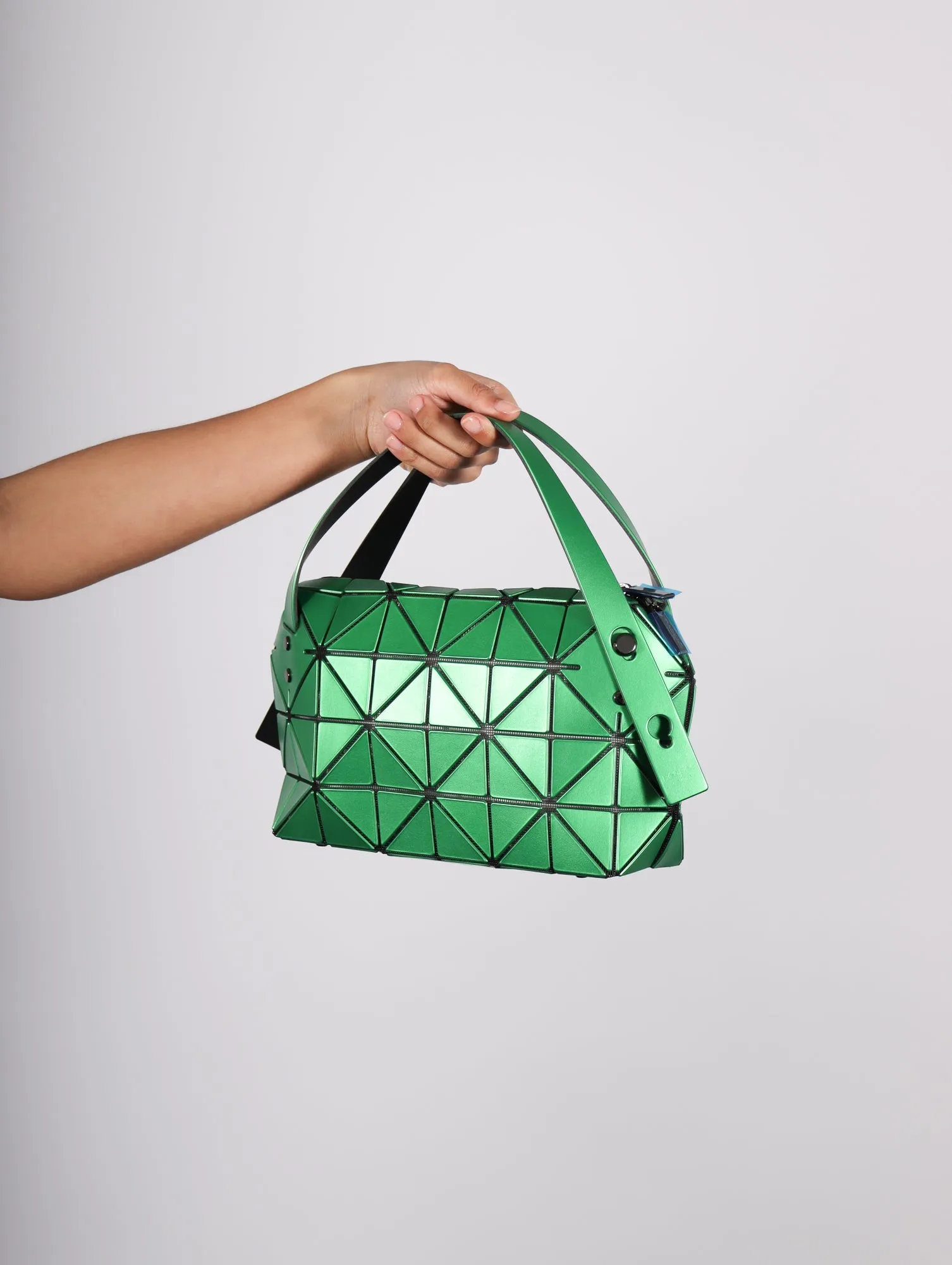 Boston Shoulder Bag in Green by Bao Bao Issey Miyake