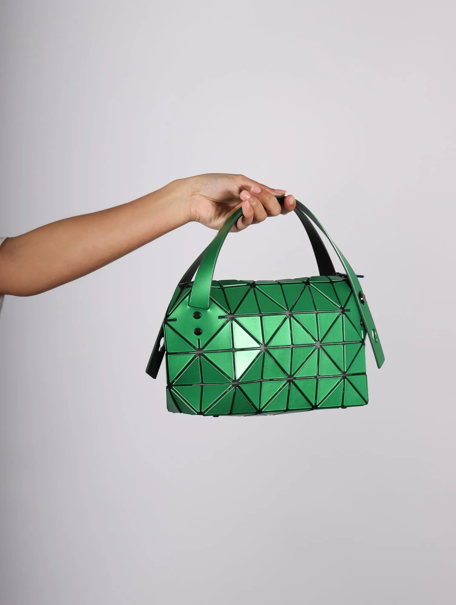 Boston Shoulder Bag in Green by Bao Bao Issey Miyake