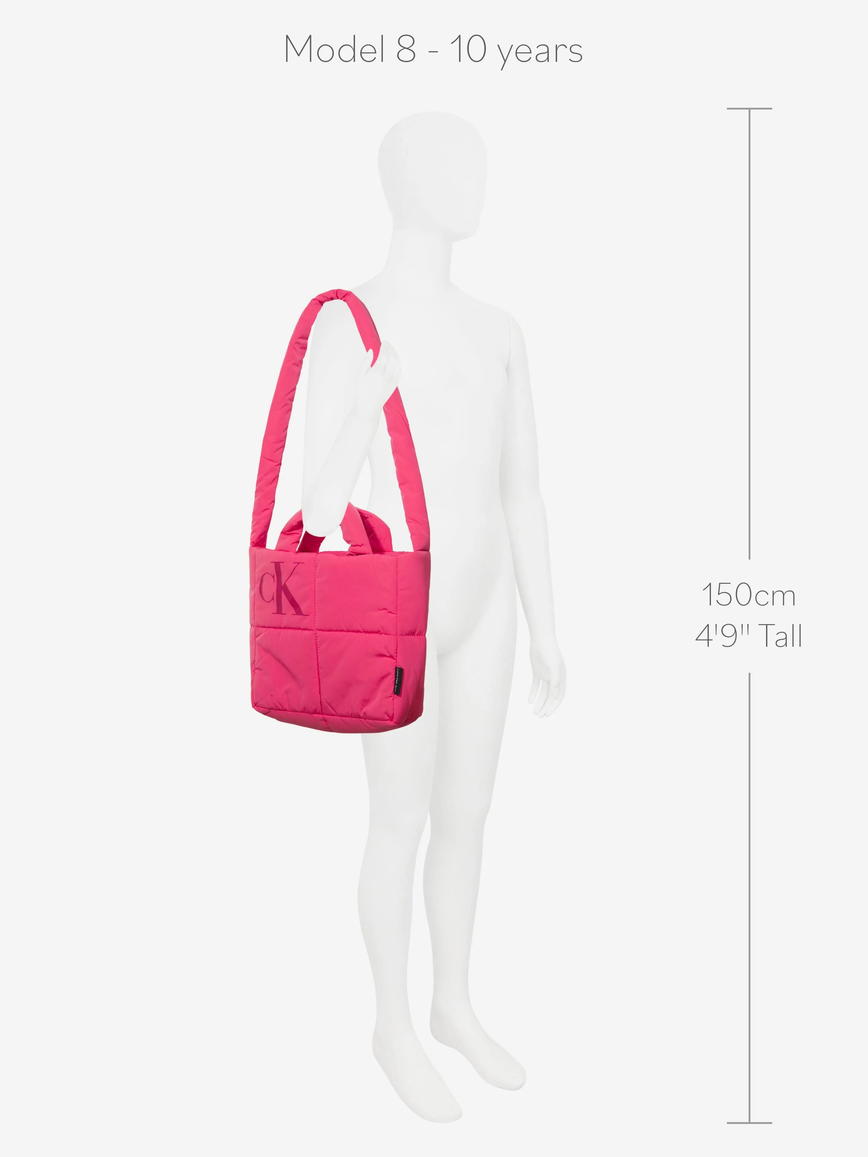 Calvin Klein Girls Puffer Crossbody Bag in Pink