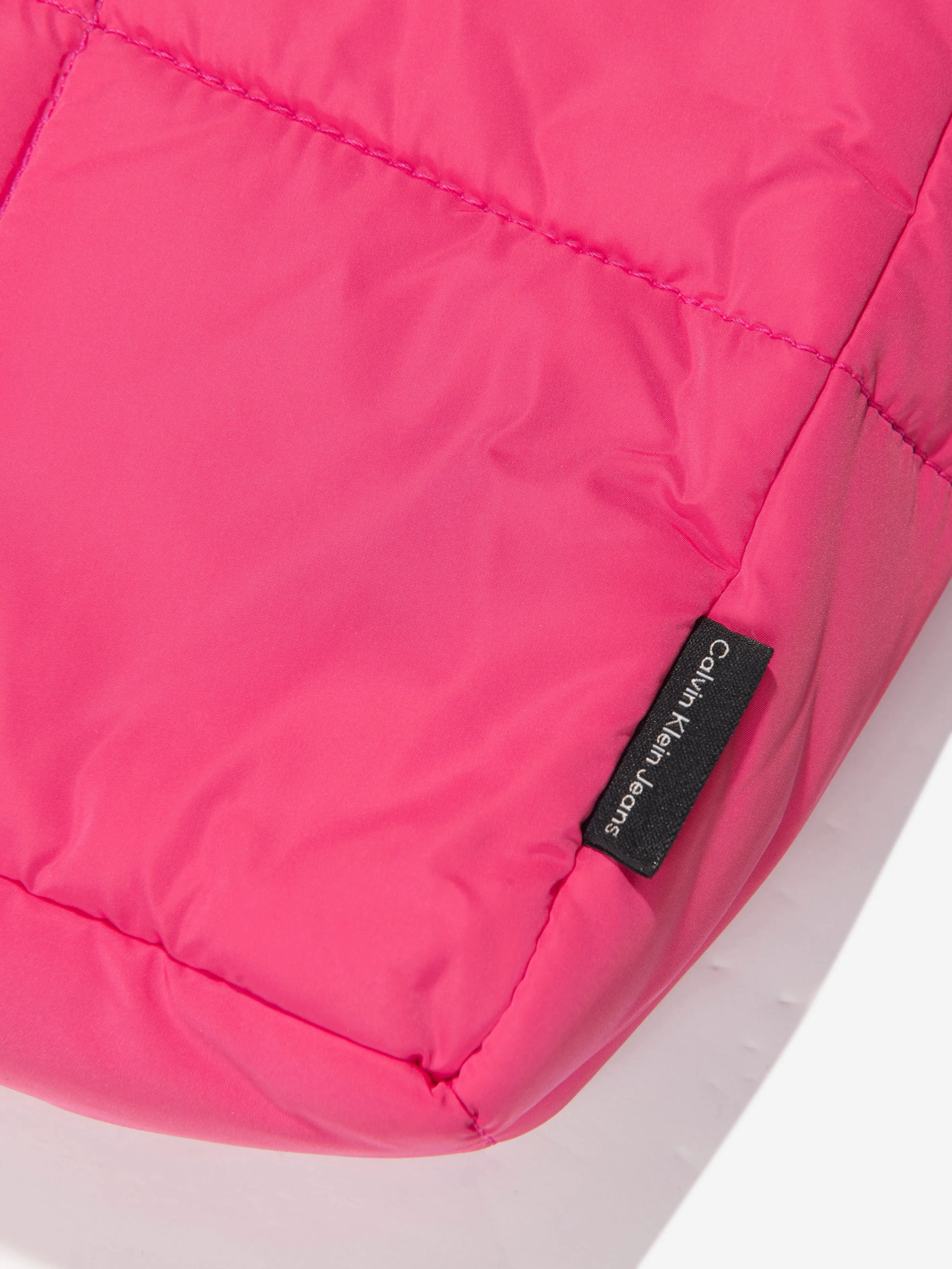 Calvin Klein Girls Puffer Crossbody Bag in Pink