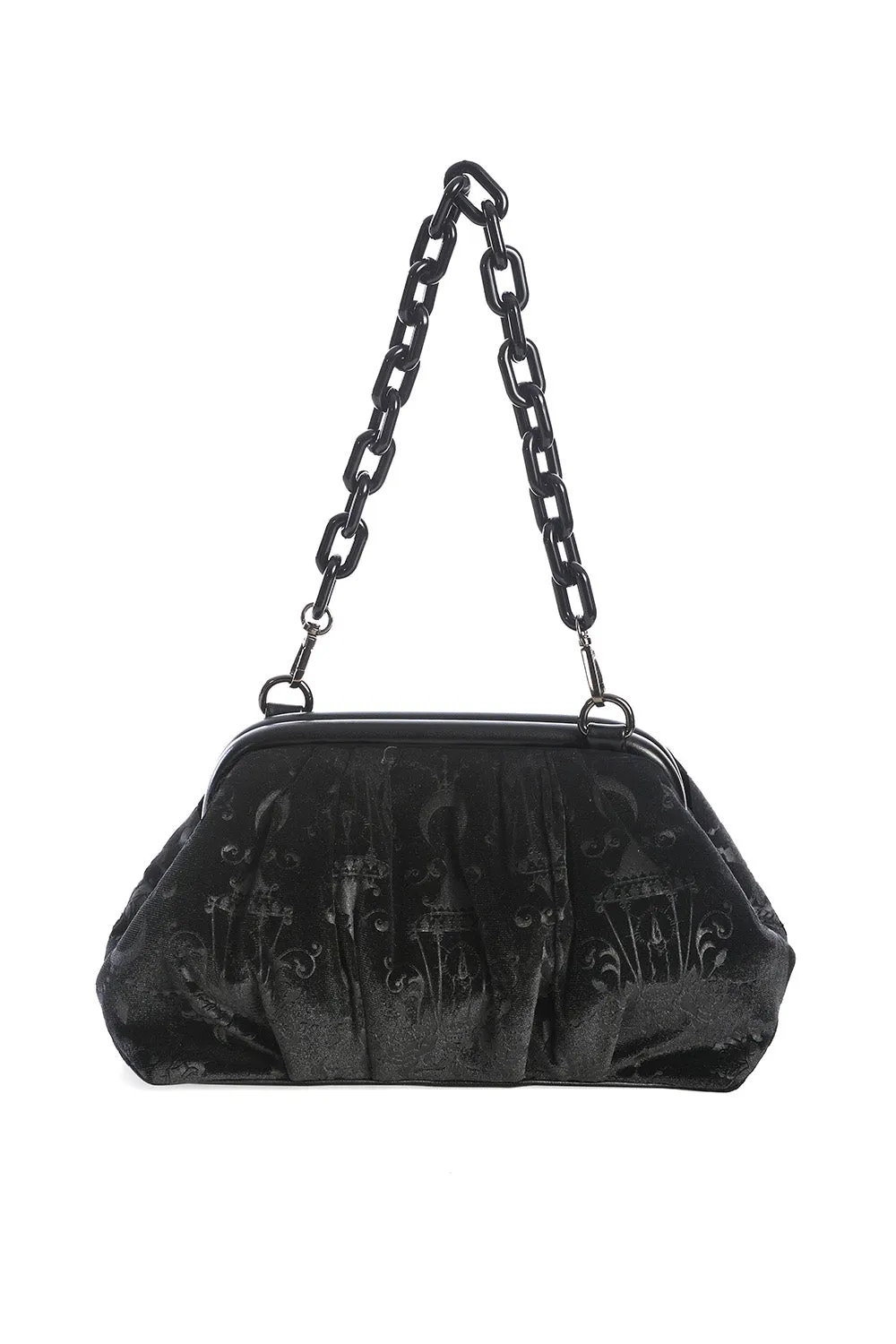 Chandelier Velvet Purse by Banned Apparel