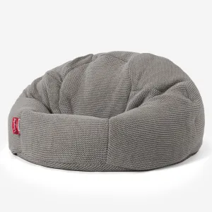 Classic Bean Bag Chair - Ellos Knitted Graphite Grey