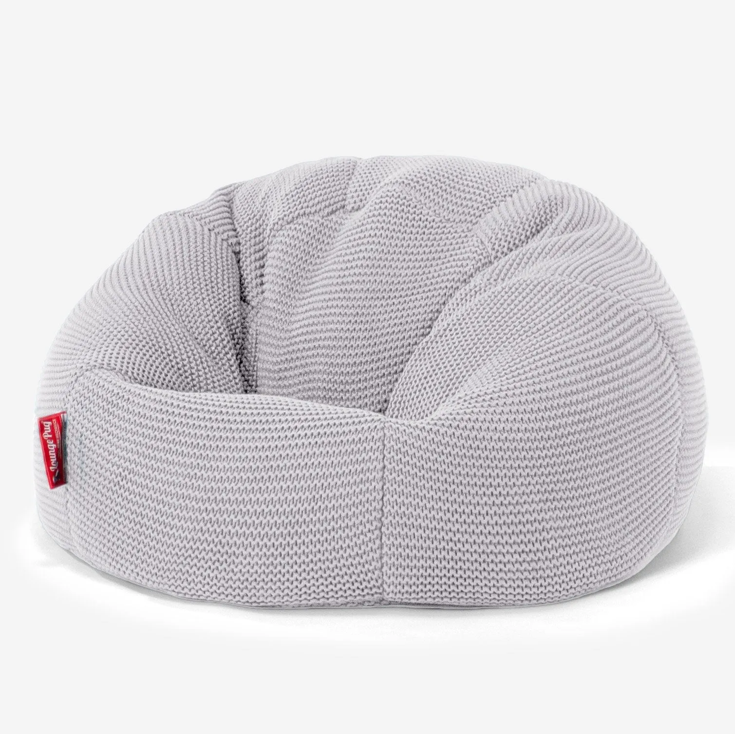 Classic Kids Bean Bag Chair 1-5 yr - Ellos Knitted Light Grey