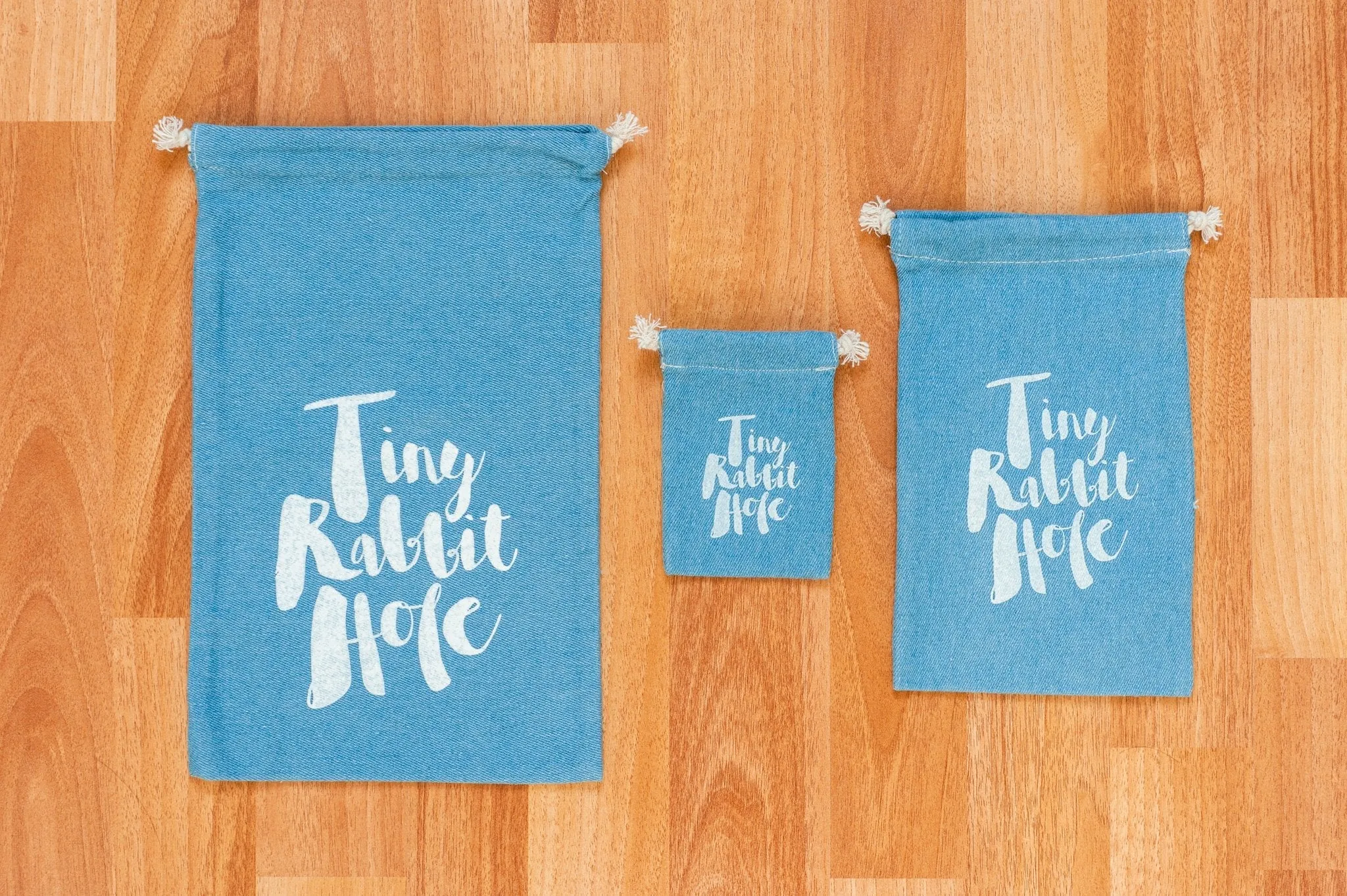 Denim Pouches by Tiny Rabbit Hole