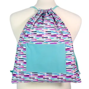 Drawstring Backpack Sewing Kit  - Block Stripes