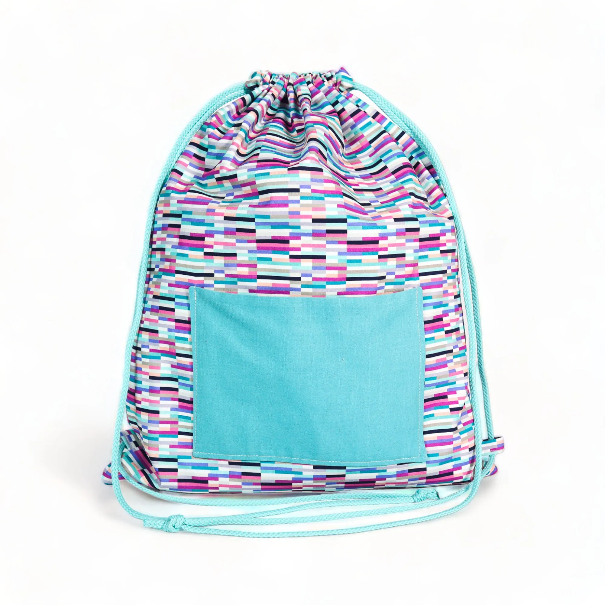 Drawstring Backpack Sewing Kit  - Block Stripes