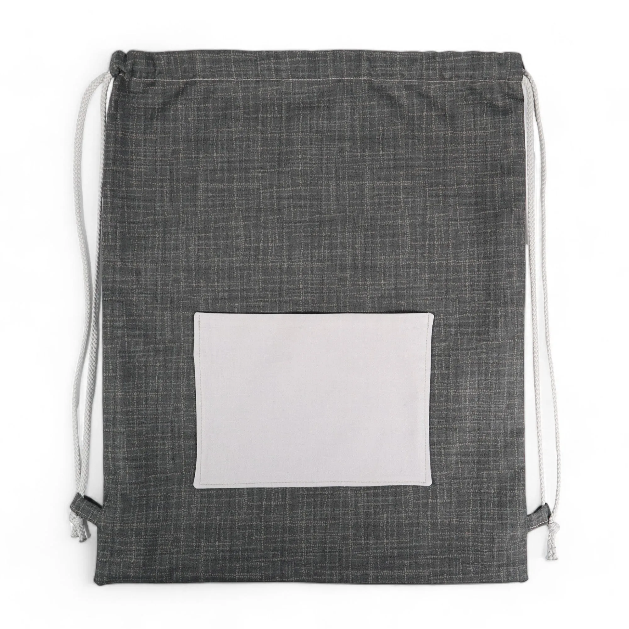 Drawstring Backpack Sewing Kit  - Gray