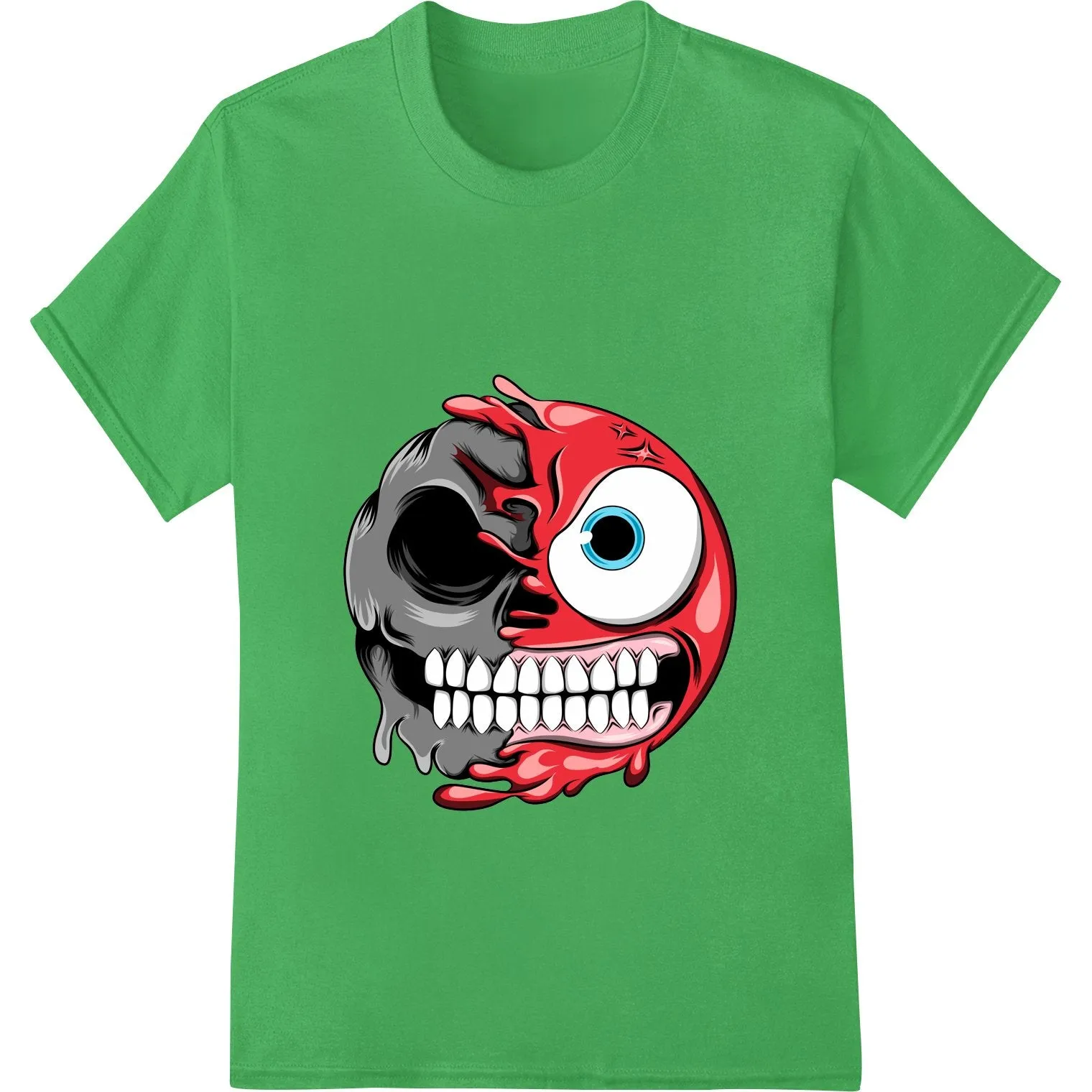 Edgy Skull Design for Halloween Apparel and Decor