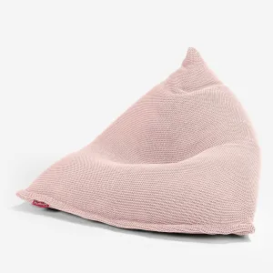 Gaming Lounger Bean Bag - Ellos Knitted Baby Pink