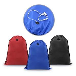 Gooddom Drawstring Bag With Ear Pieces Eyelet