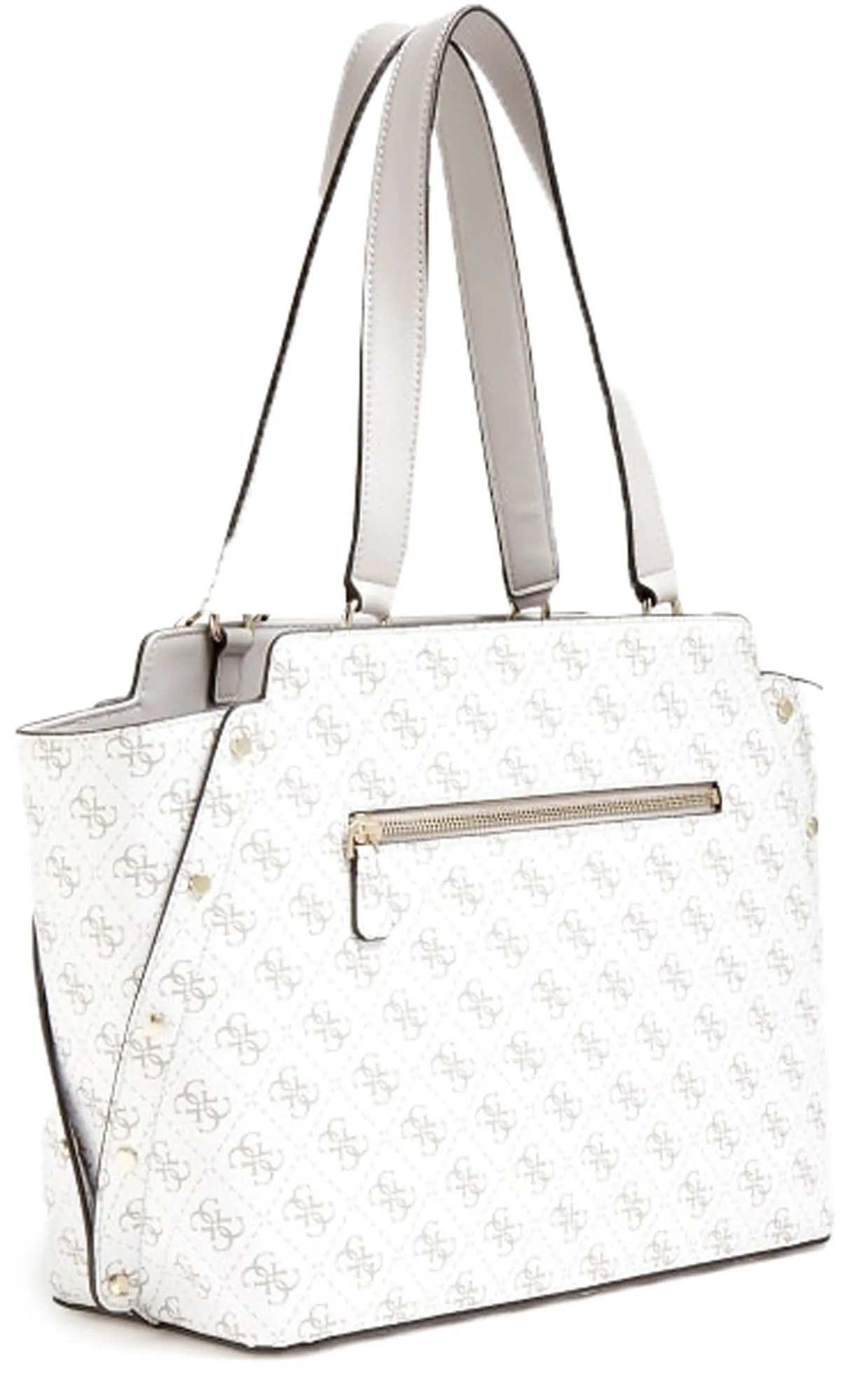 Guess Tyren Girlfriend Carryall In White For Women