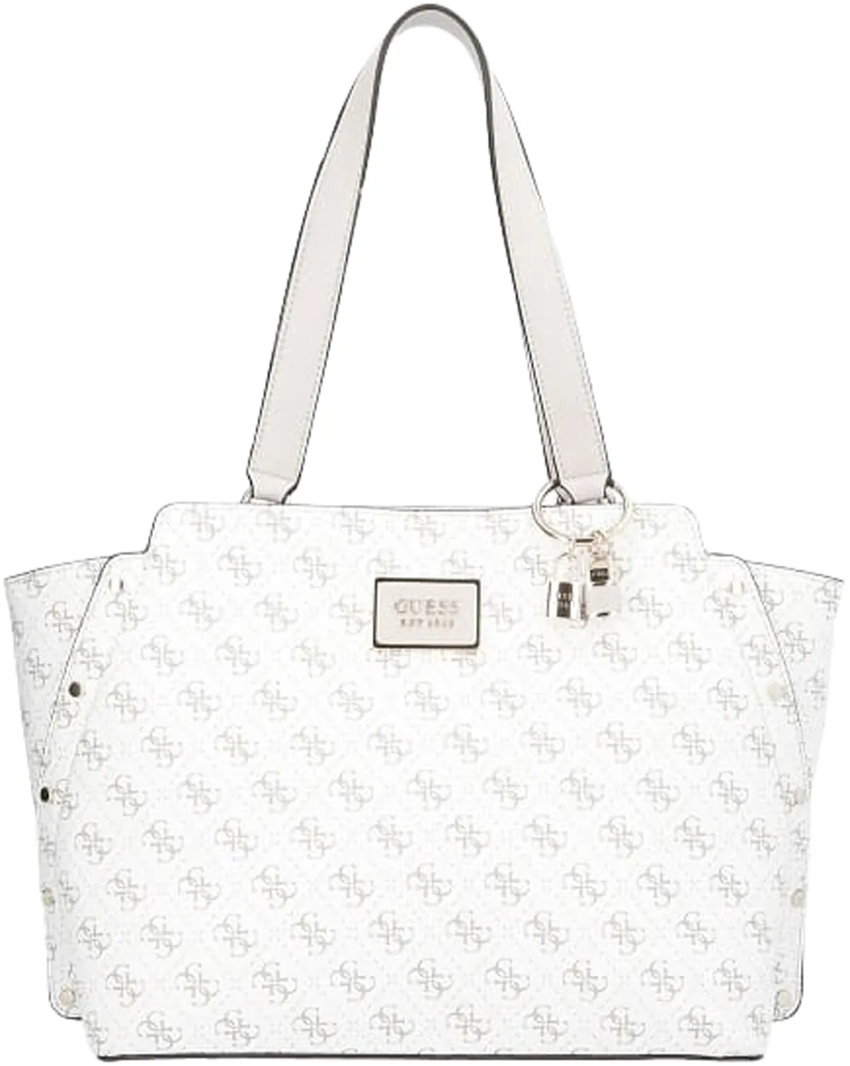 Guess Tyren Girlfriend Carryall In White For Women