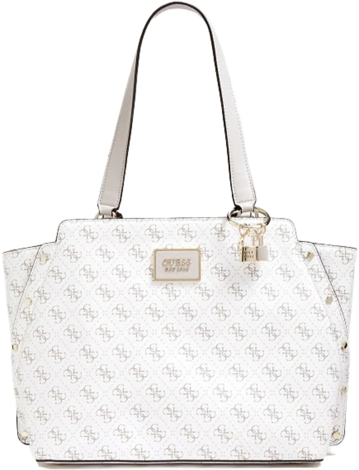 Guess Tyren Girlfriend Carryall In White For Women