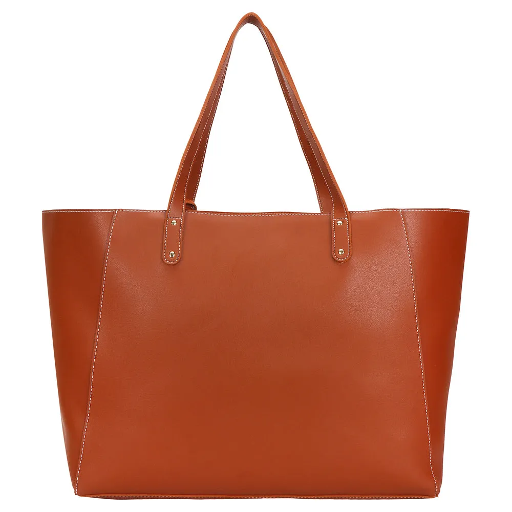 IMARS Tote Tan For Women & Girls (Handbag) Made With Faux Leather