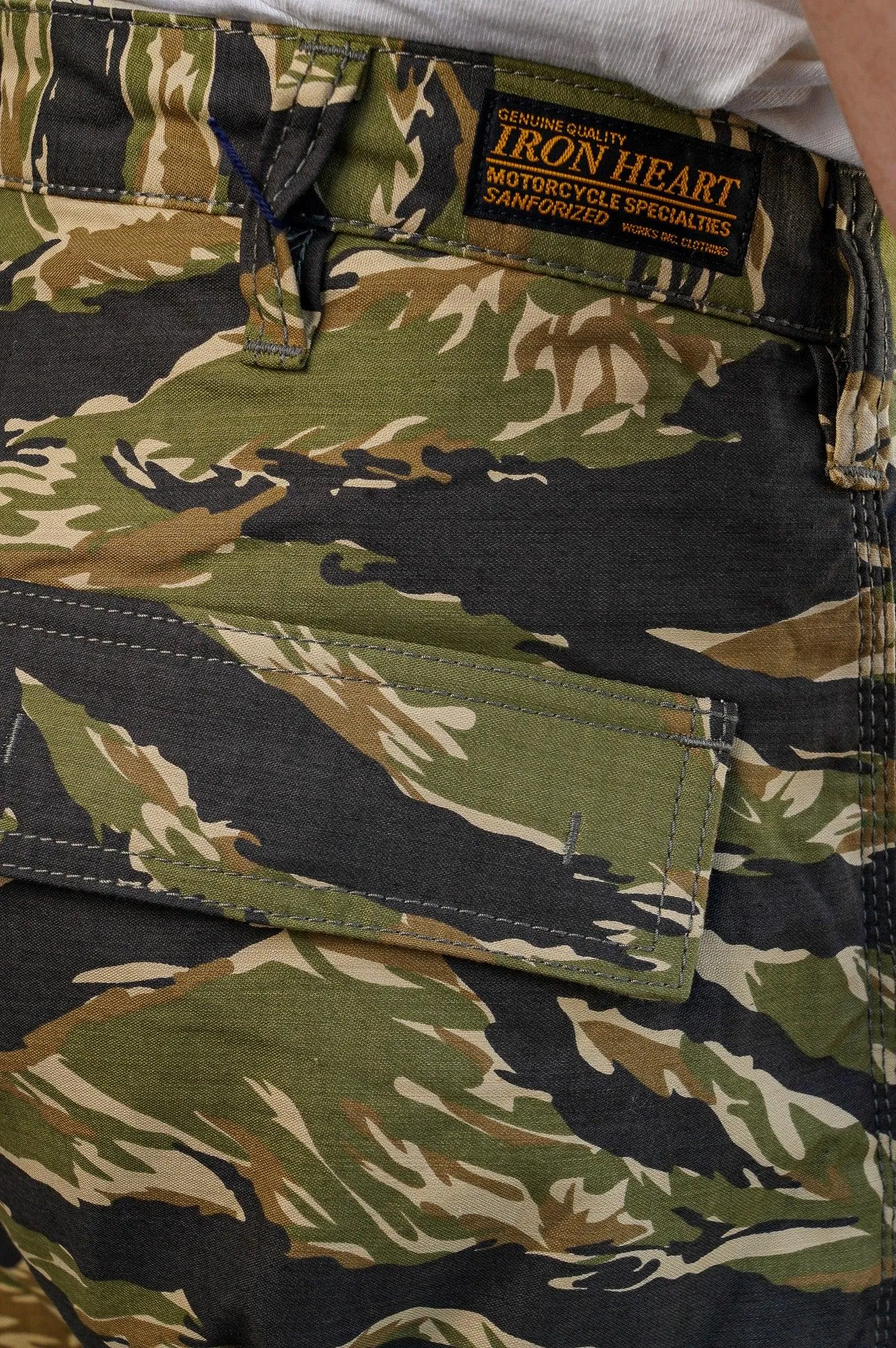 Iron Heart IH-737-TSC Satin Camouflage Cargo Pants - Tiger Stripe