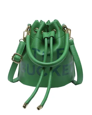 Its All In The Leather Bucket Bag