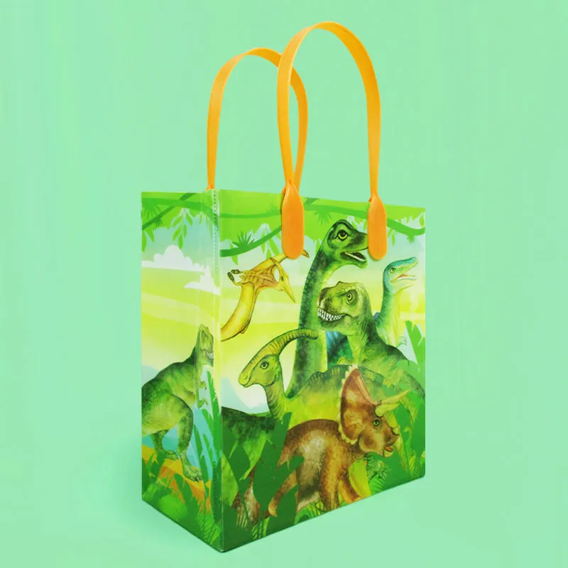 Jurassic Dinosaur Party Favor Bags Treat Bags - Set of 6 or 12