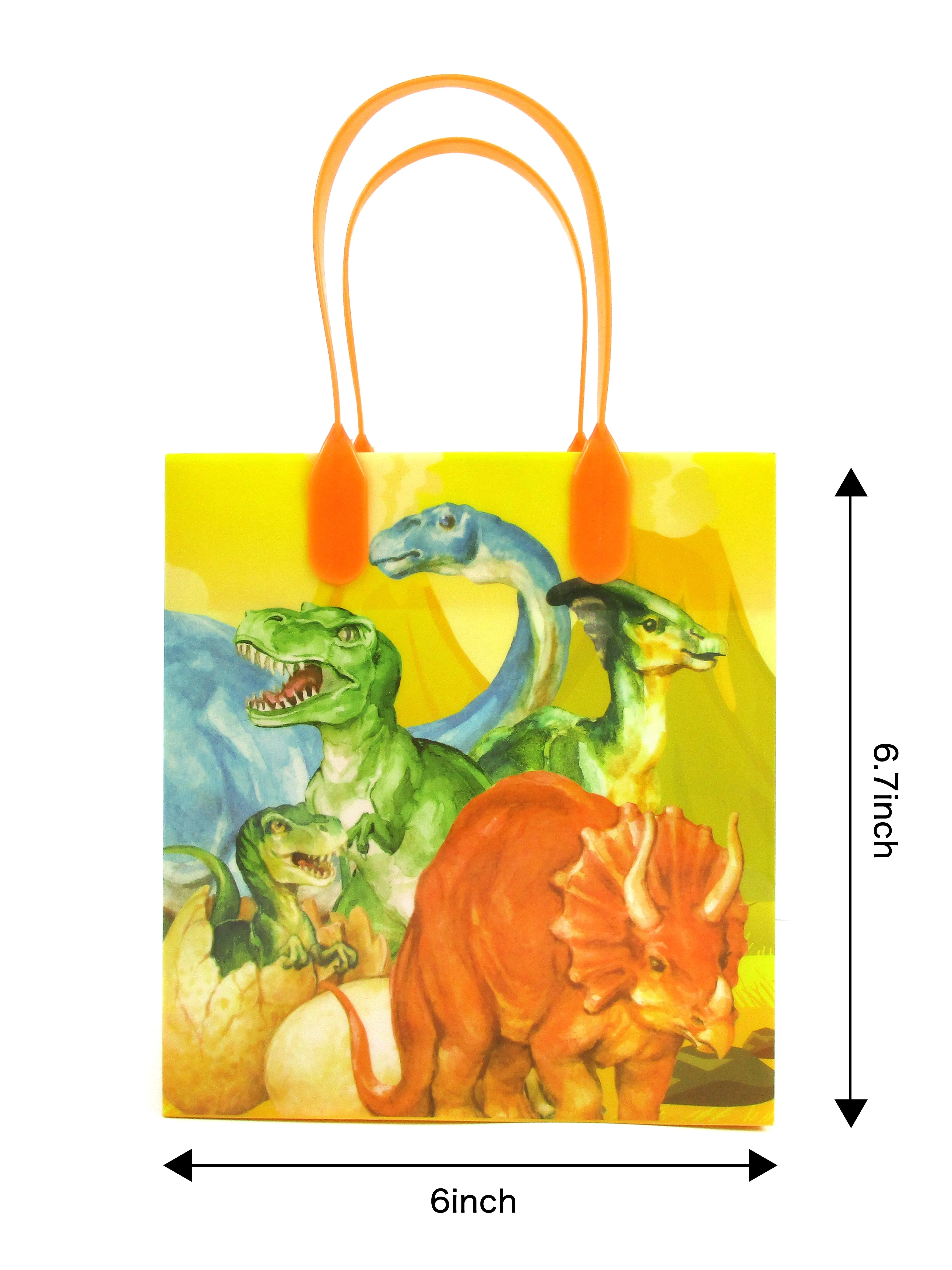 Jurassic Dinosaur Party Favor Bags Treat Bags - Set of 6 or 12