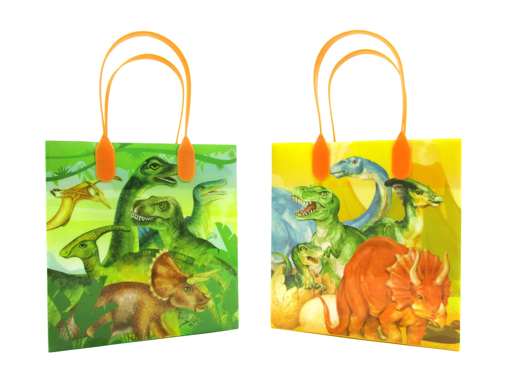 Jurassic Dinosaur Party Favor Bags Treat Bags - Set of 6 or 12