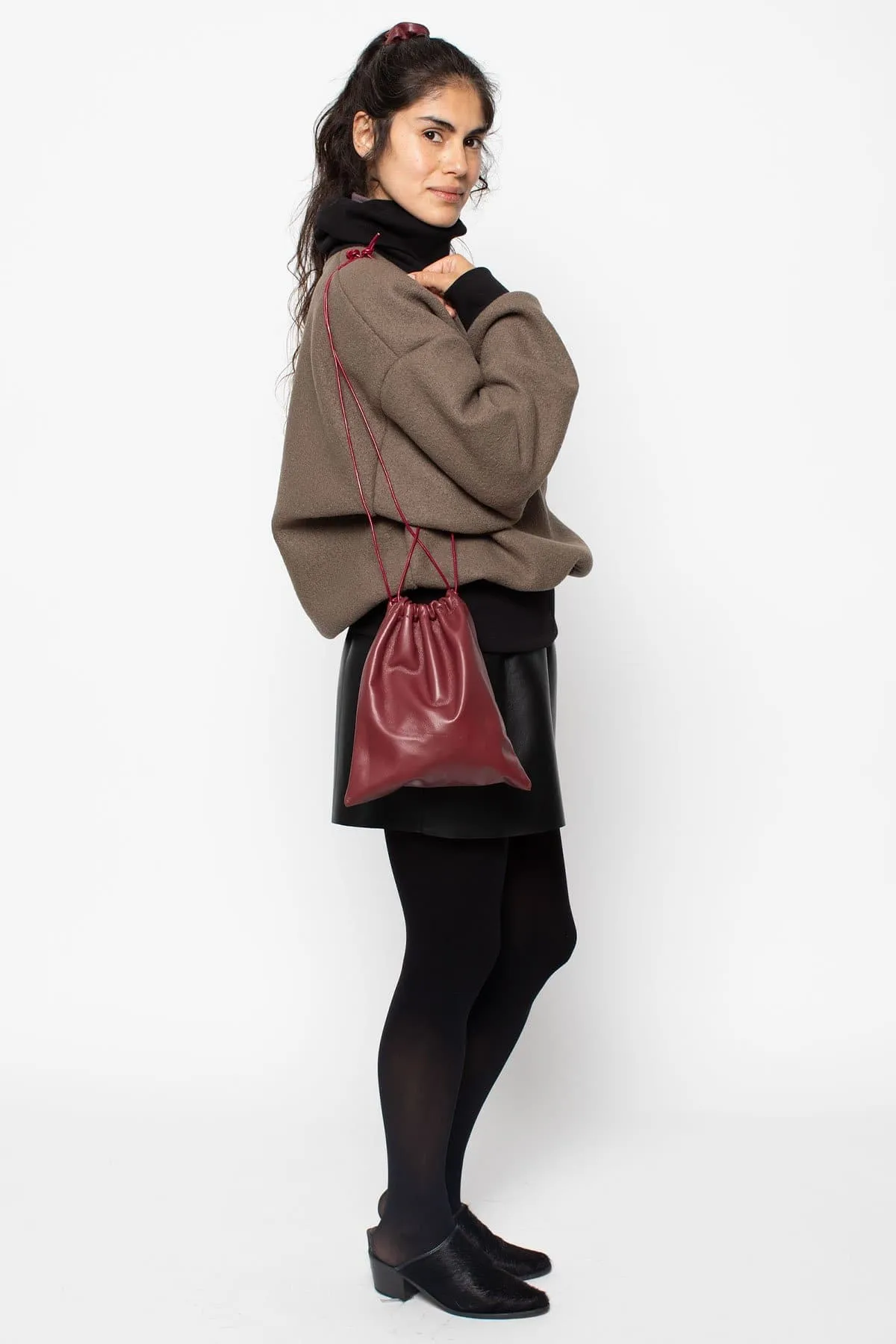 LMBLTR001 - Lambskin Drawstring Bag