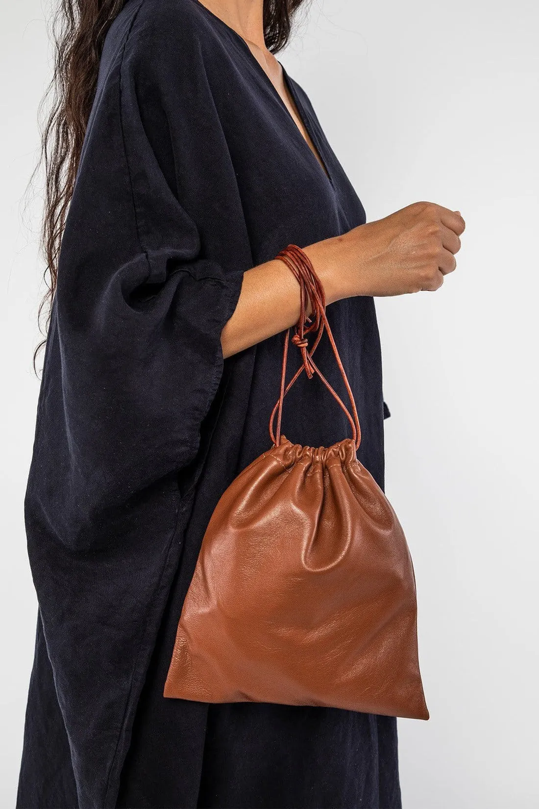 LMBLTR001 - Lambskin Drawstring Bag