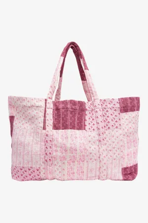 Love Shack Fancy - Cyndi Tote in Burgundy Leaves