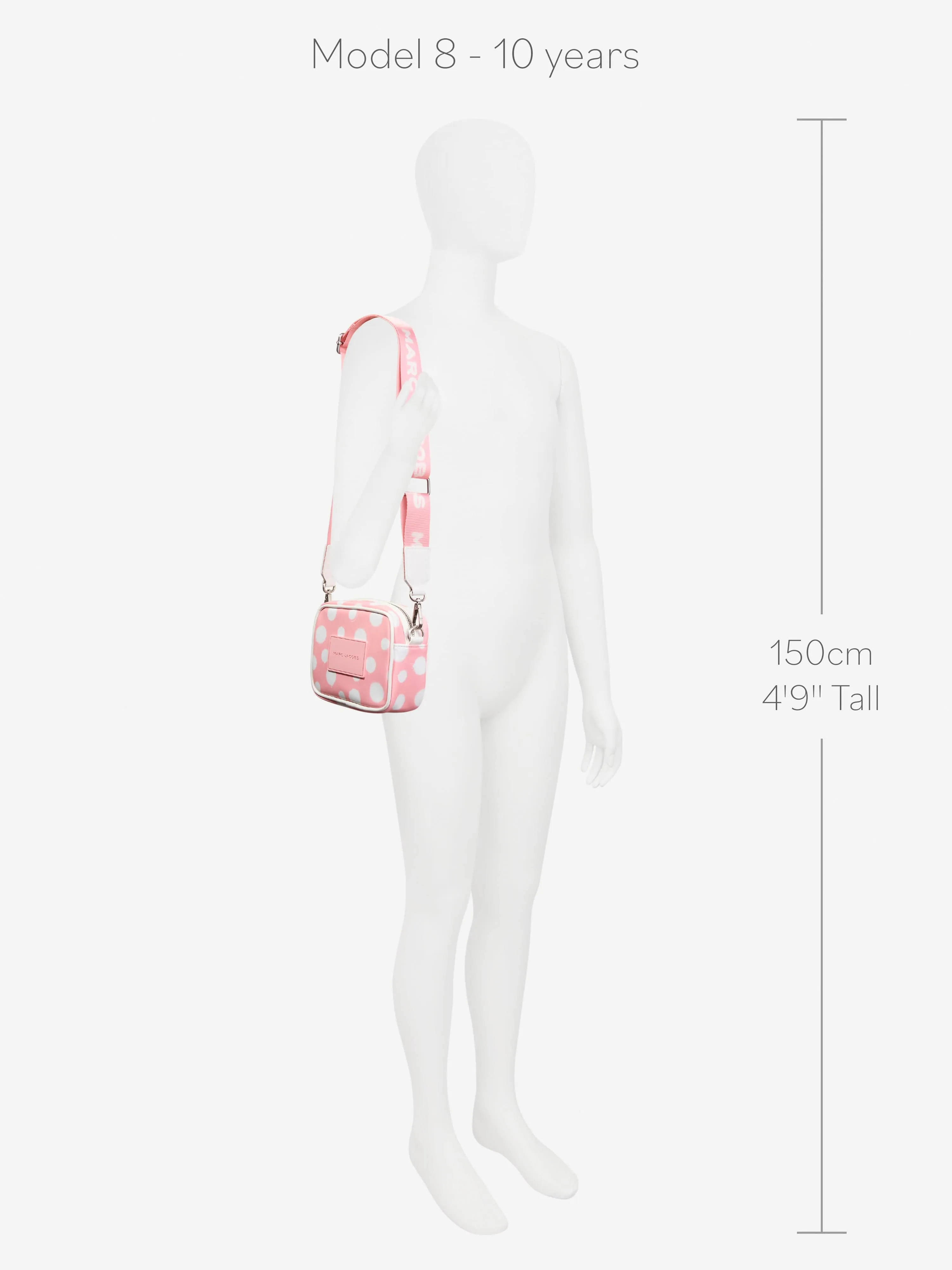 MARC JACOBS Girls Spray Spots Shoulder Bag in Pink (16.5cm)