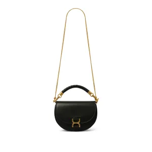 Marcie Leather Crossbody Bag in Black