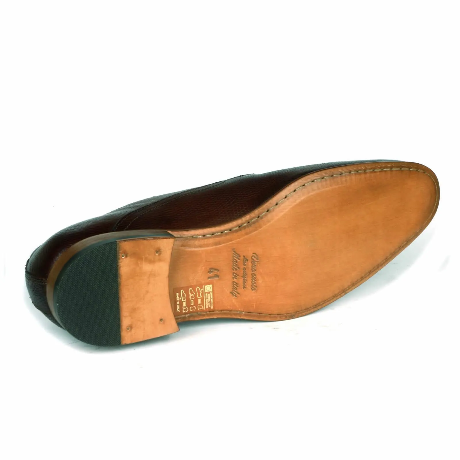 Marlow Snakeskin Derby Tan