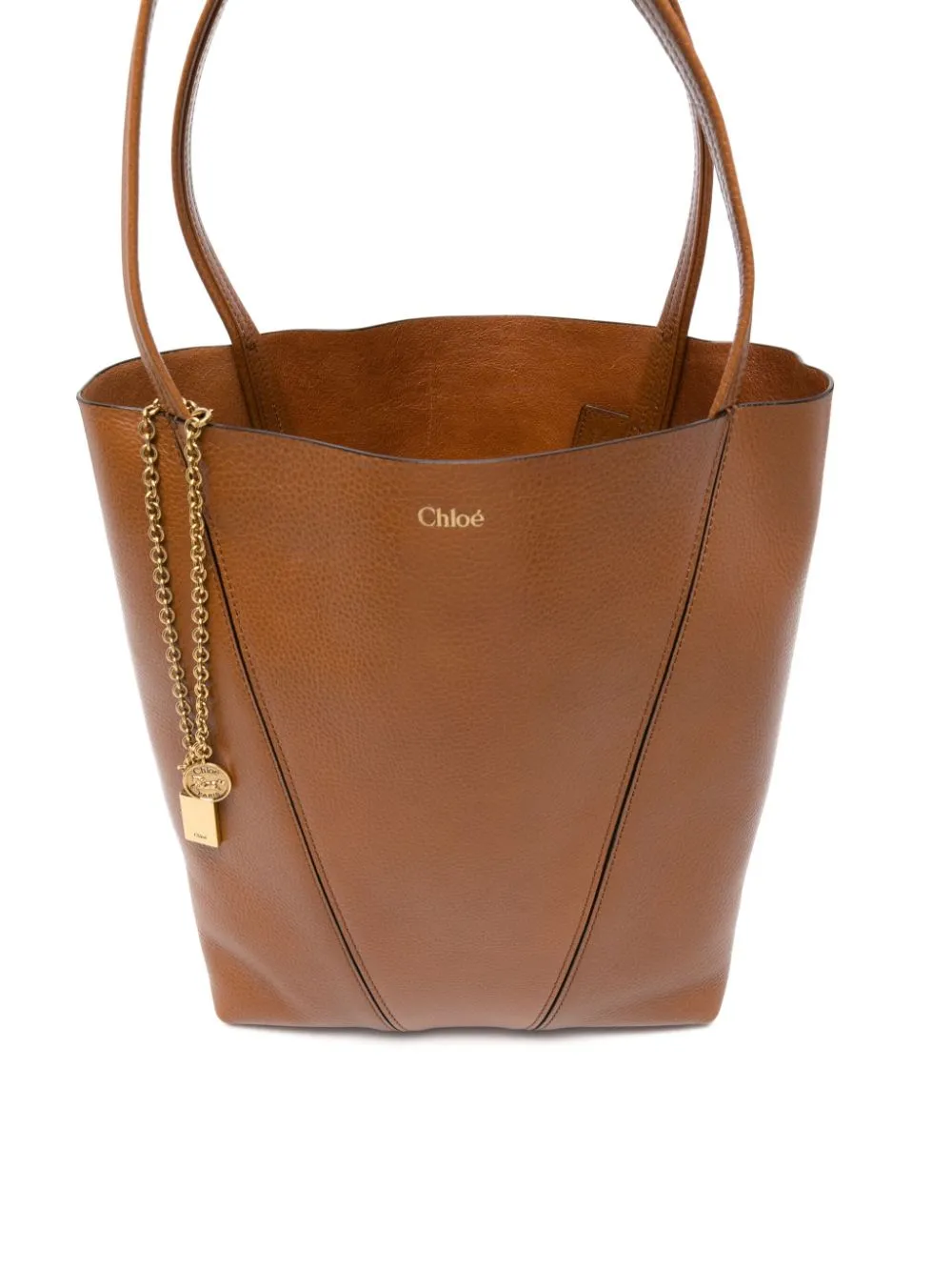 Medium Spin Tote Bag in Clay Brown