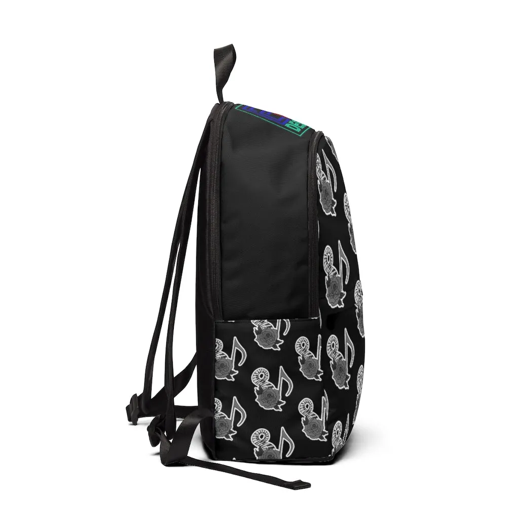 Musical Rose Unisex Fabric Backpack