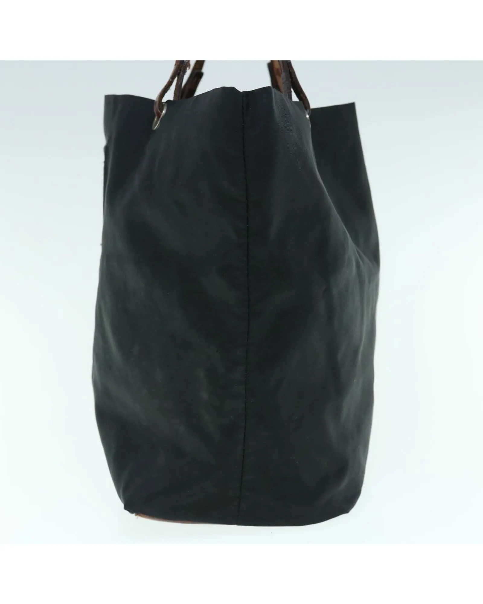 Nylon Black Tote Bag with Accessory - Italian Made