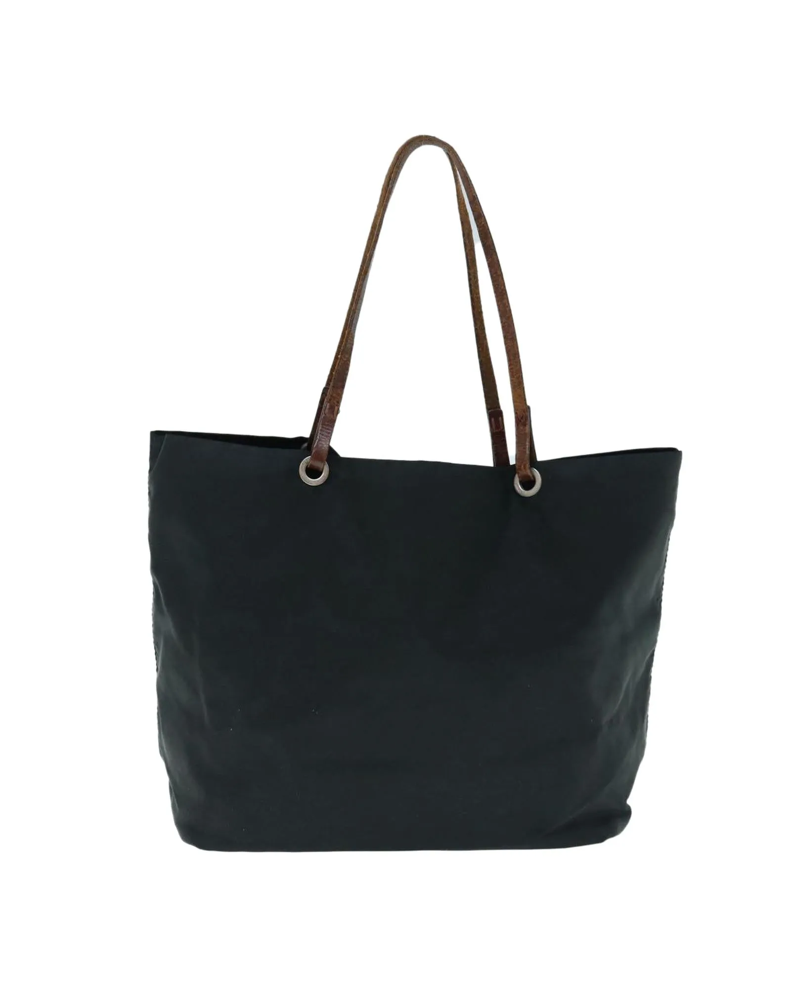 Nylon Black Tote Bag with Accessory - Italian Made