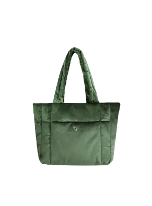 Puffer Shopper (Velvet Emerald)