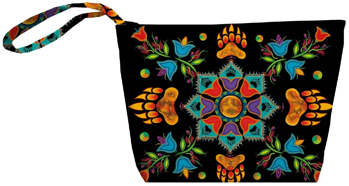 "Revelation" Small Zippered Tote artwork by Indigenous Artist Tracey Metallic