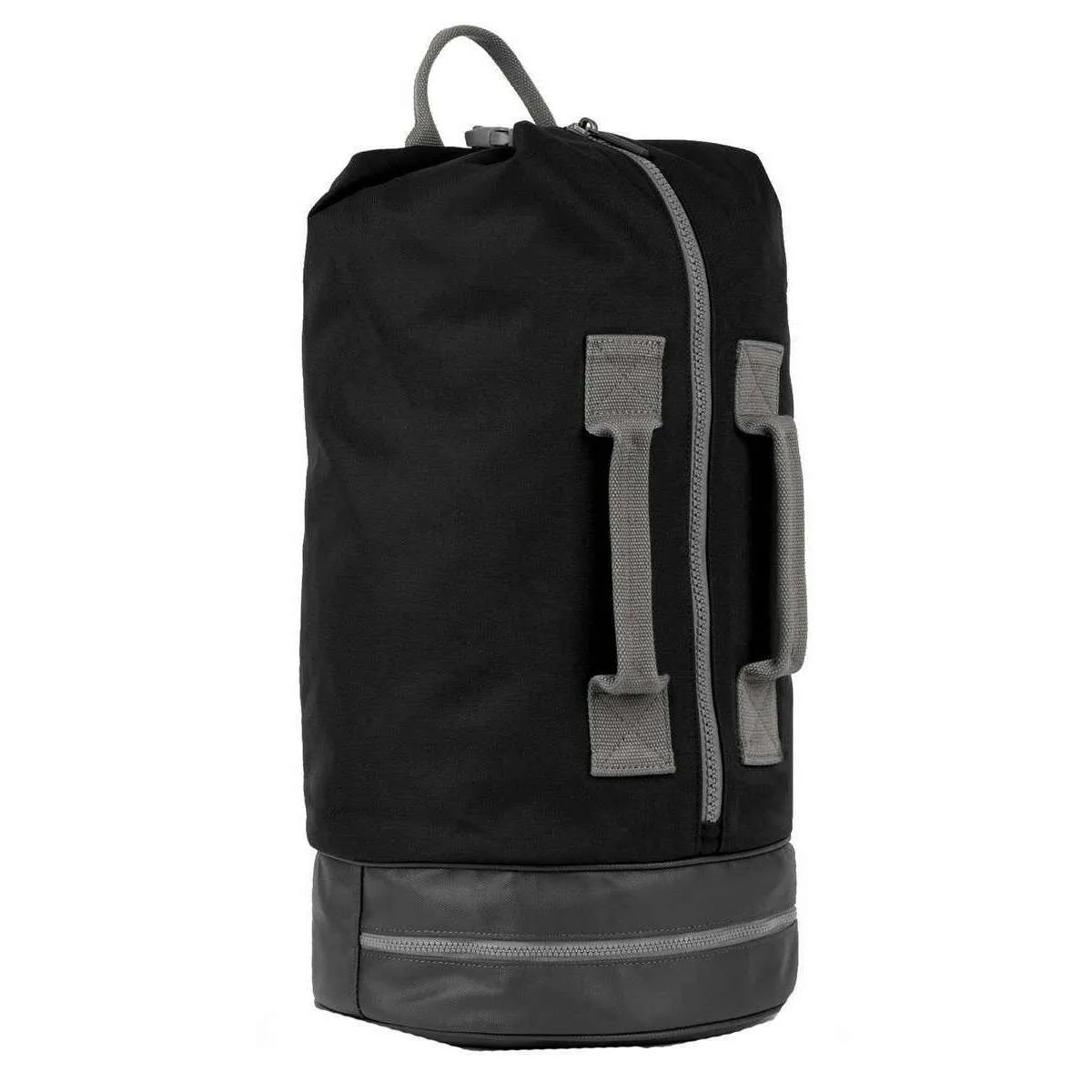 Roka Heathrow Large Recycled Canvas Duffle Bag - Ash Black