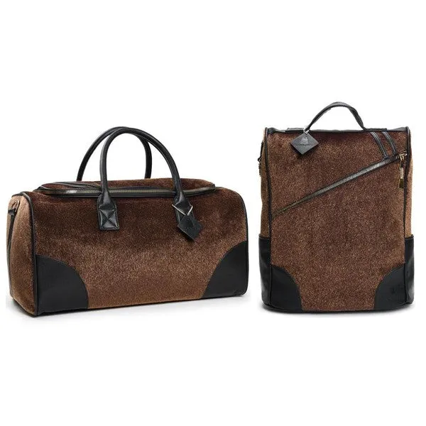 Rust Brown Fridge Pony Fur Duffle Reg