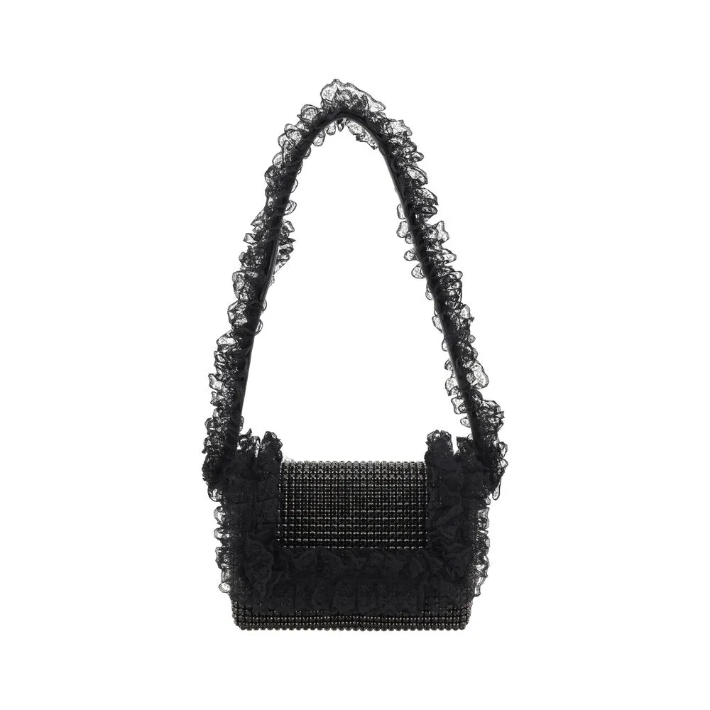 Self-Portrait Crystal Lace Shoulder Bag